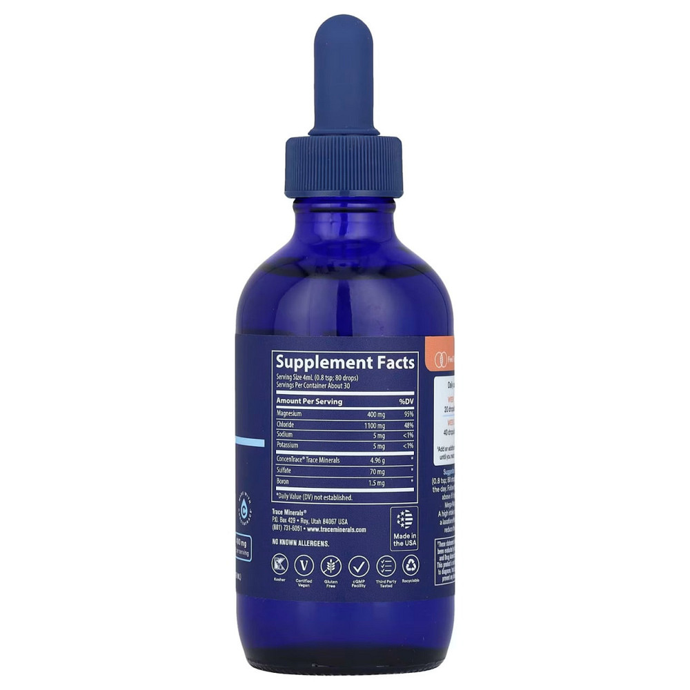 Ионный магний с минералами Trace Minerals Research Mega-Mag 400 мг 118 мл Киев - изображение 2