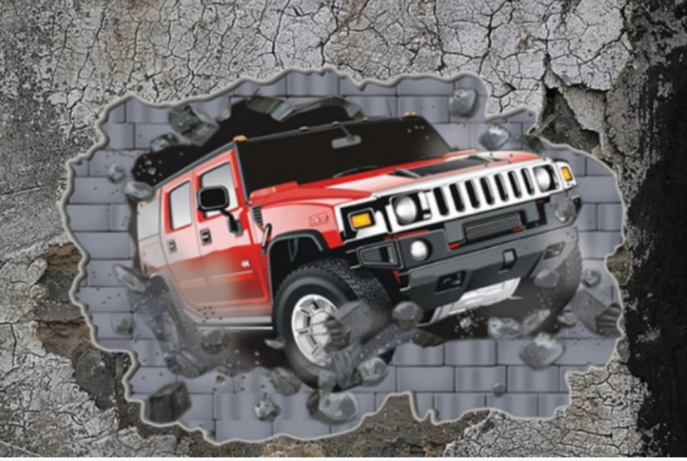 Интерьерная наклейка на стену Джип 3D Киев - изображение 7
