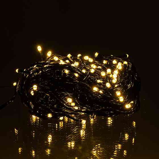 Garlando Новорічна гірлянда кімнатна нитка 14 м 160 LED чорний провід Жовтий W160LED16MBY Коломия