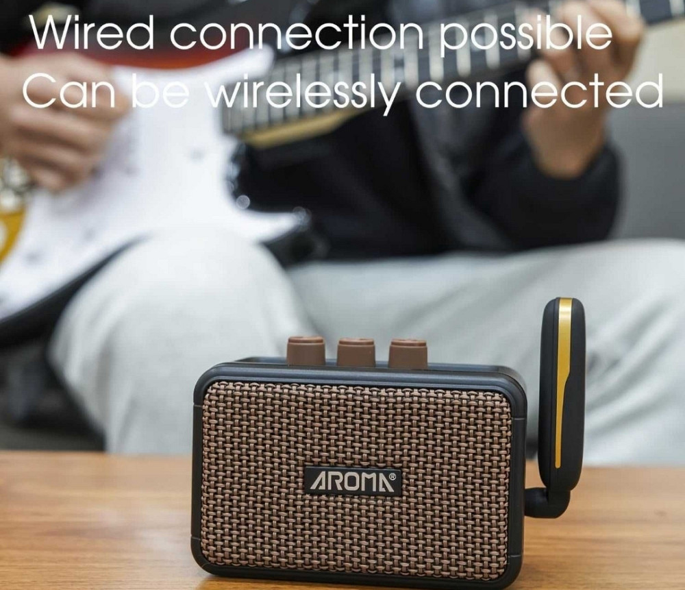 Комбоусилитель портативный для гитары Aroma AG-04, Bluetooth, 5 Ватт. Харьков - изображение 7