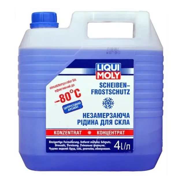 Омивач скла-концентрат Liqui Moly 8839 Scheiben Frostschutz -80°C — ефективне очищення та захист від замерзання до -80°C Ковель - фото 1
