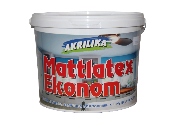 Краска водоэмульсионная Mattlatex Ekonom 7кг Akrilika Харьков - изображение 1