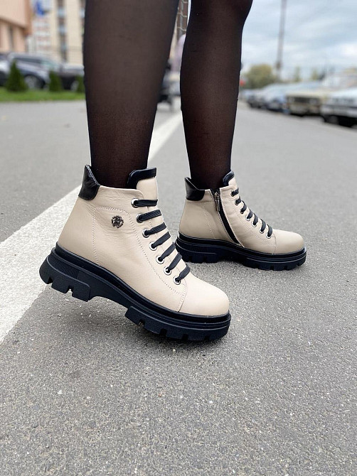 Без бренда Черевики жіночі ASTINI 2034 капучіно (зима, шкіра натуральна) (5179) 39 Коломия - фото 4