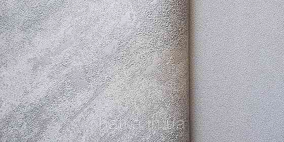 Шпалери вінілові на флізеліні Marburg Lava метрові під штукатурку сірі зі сріблом Київ