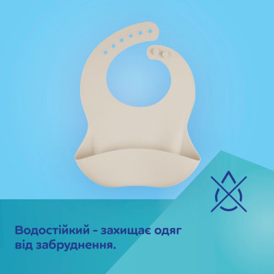 Нагрудничок Canpol babies силіконовий з кишенькою, зелений (51/030_gre) Вінниця - фото 3