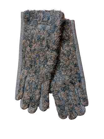 Перчатки сенсорные женские теплые one size коричневый Киев