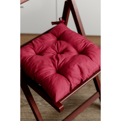 Подушка на стілець Прованс Фібра бордо 40х40 см (029611) Вінниця - фото 2