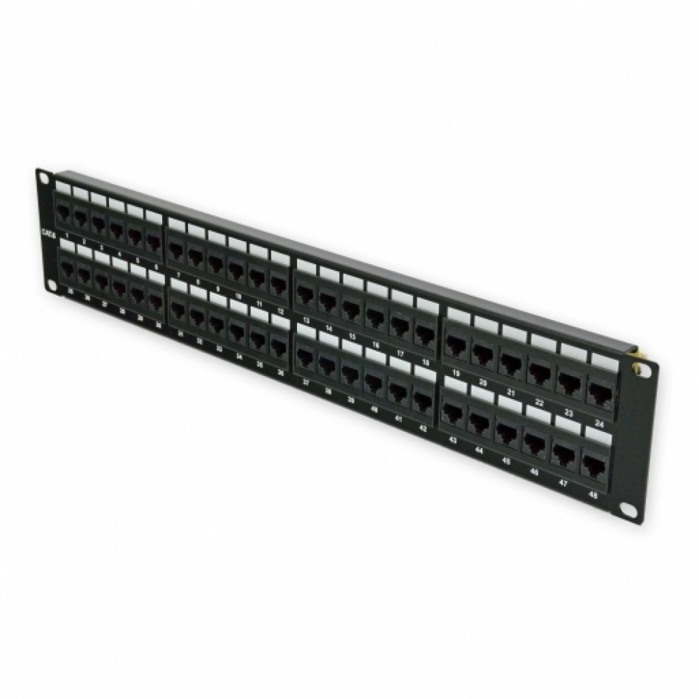 Патч-панель CMS 19" 48xRJ-45 UTP, кат. 6, 2U Київ - фото 1