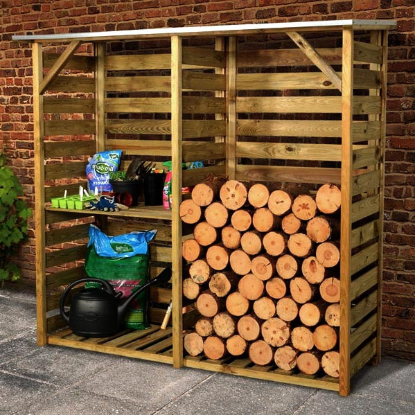 Дровница деревянная 