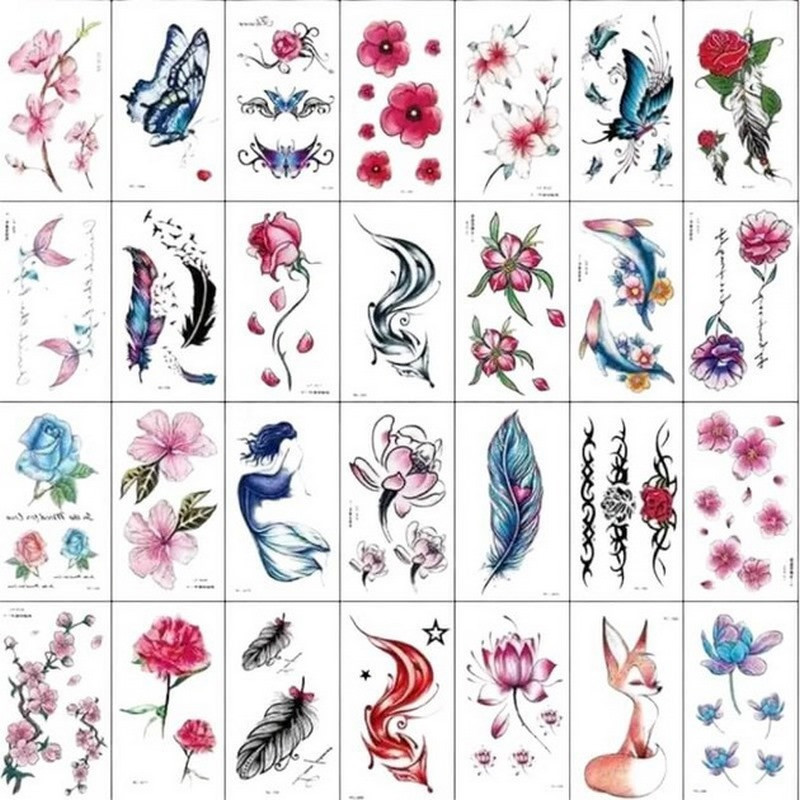 Набір дитячих тимчасових татуювань "Кольорові міні №1" color-tattoo-mini-set-30 Вінниця - фото 1