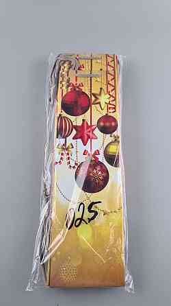 Пакет новорічний паперовий під пляшки-025 (12 шт.) Харків