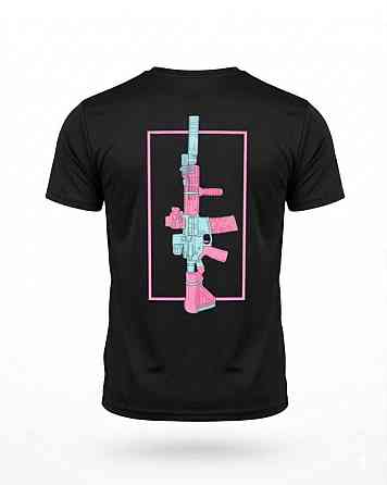 Тактична футболка SELION Gun black ТР6766 Одеса