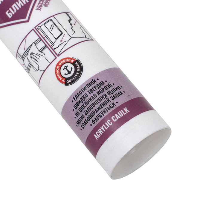 Asmaco Герметик акриловый белый 280мл (530г) ОАЭ ASMACO (2732841) Коломыя - изображение 5