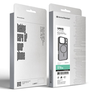 Чехол для мобильного телефона Armorstandart Uniq MagCase Apple iPhone 17 Pro Titanium Grey (ARM86270) Винница - изображение 2