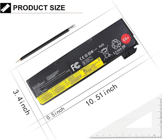 Аккумулятор K KYUER 68+ 48 Вт·ч для Lenovo ThinkPad X240 X250 X260 X270 T440 T450 T460 T550 T560, 10.8 В Киев