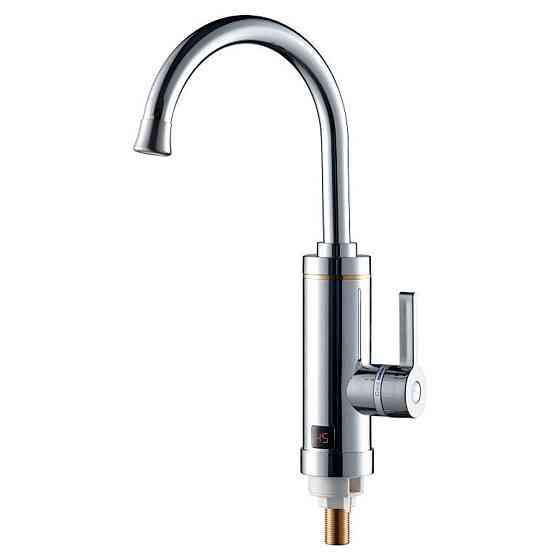 Кран-водонагрівач проточний HZ 0,4-5бар 3,0кВт для кухні гусак вухо на гайці (C) Aquatica Житомир