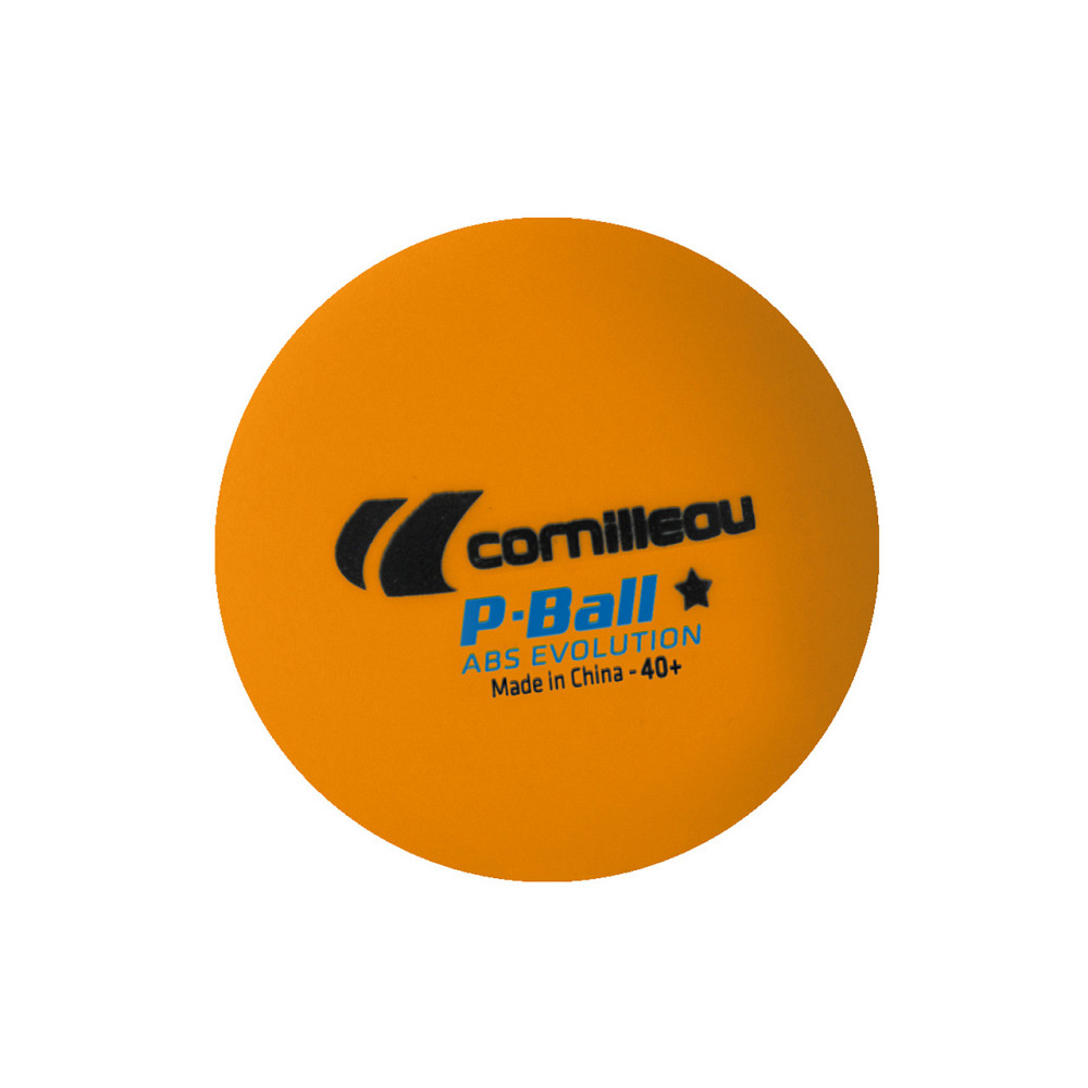 Мячи для настольного тенниса Cornilleau P-BALL ABS EVOLUTION 1* 72 шт, оранжевые Киев - изображение 1