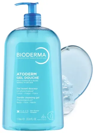 Біодерма Атодерм очищуючий гель для душу для сухої шкіри Bioderma Atoderm gel douche 1 літр Дніпро