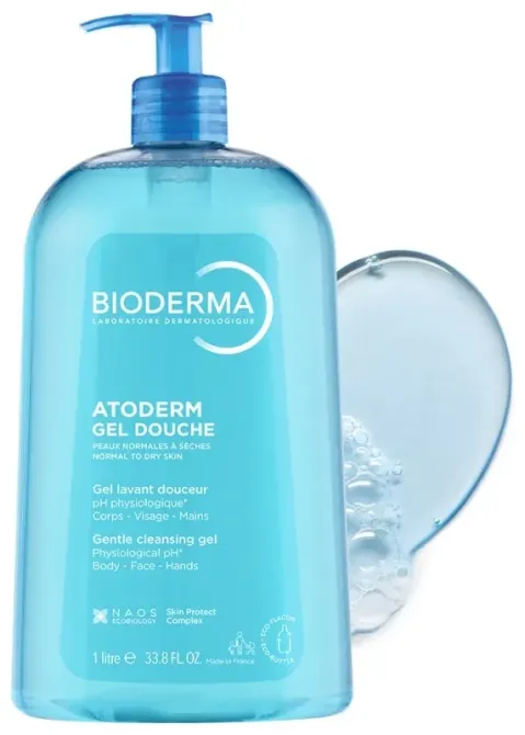 Біодерма Атодерм очищуючий гель для душу для сухої шкіри Bioderma Atoderm gel douche 1 літр Дніпро - фото 1