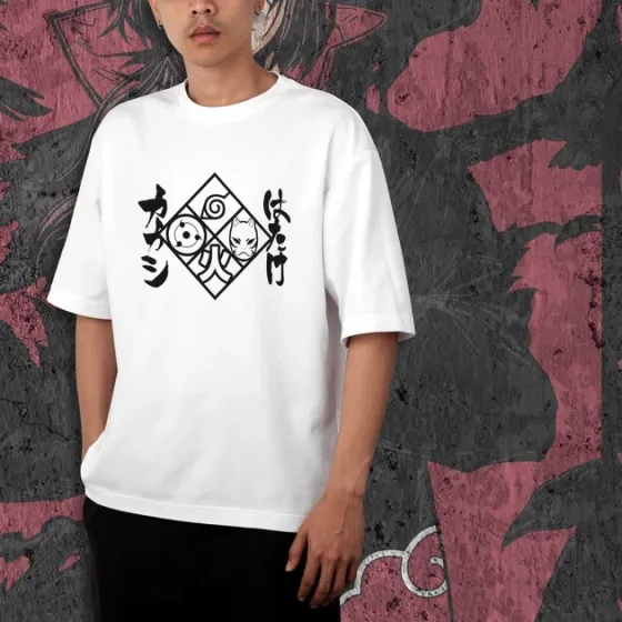 Футболка для подростка мальчика с принтом Наруто Символи Размер 160 Anime10284 Днепр