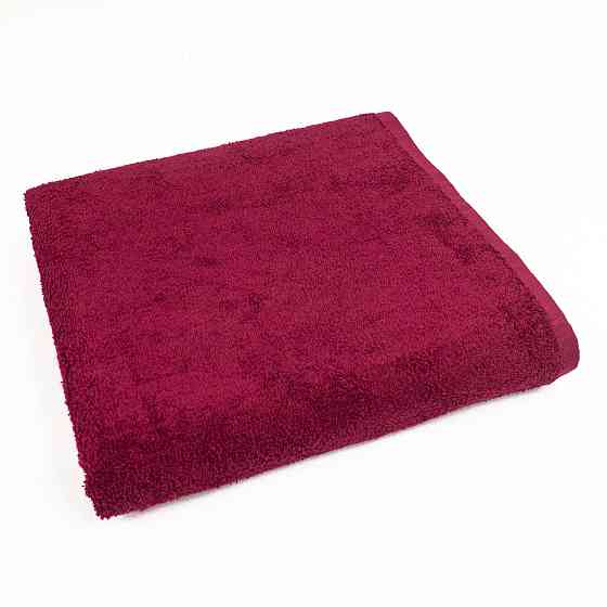 Махровое полотенце для тела GM Textile 70х140см 400г/м2 (Бордовый) Сумы