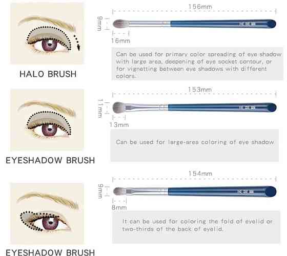 Набор кистей для макияжа из дерева и кукурузного волокна Киев