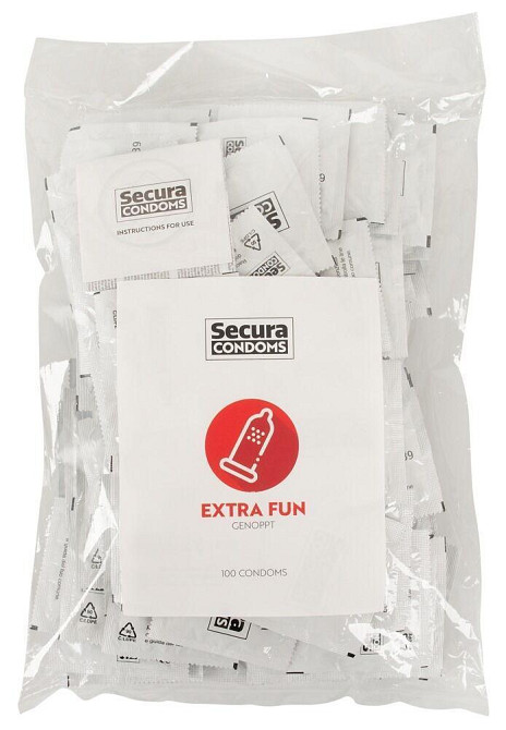 Презервативы рельефные SECURA EXTRA FUN 100 шт Sex Aura Киев - изображение 1