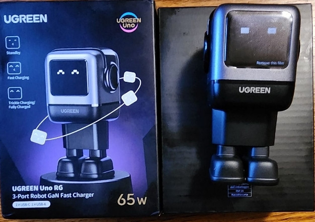 Зарядний пристрій Ugreen Uno RG GaN Fast Charger 65W. Харків - фото 1