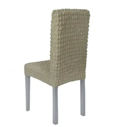 Комплект чехлов на стулья без оборки 6 штук (бежевый) Коломыя