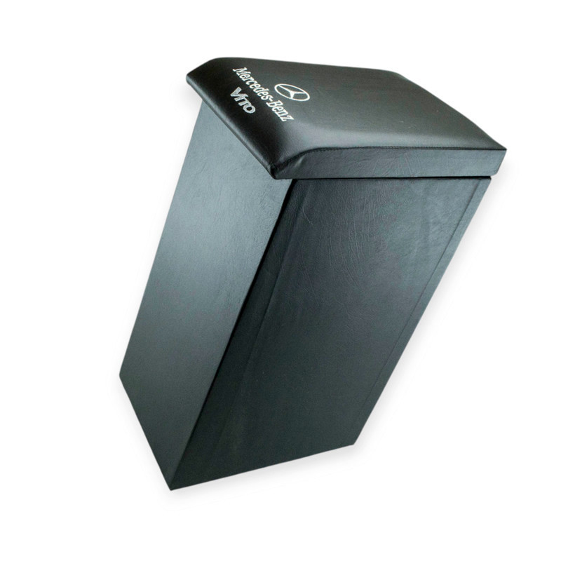 Подлокотник mercedes vito maxi черный с вышивкой (кожзам) Мукачево - изображение 1