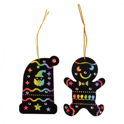 Набор для творчества 1 вересня Новогодние игрушки Радужный скретч-арт (954537) Винница - изображение 3