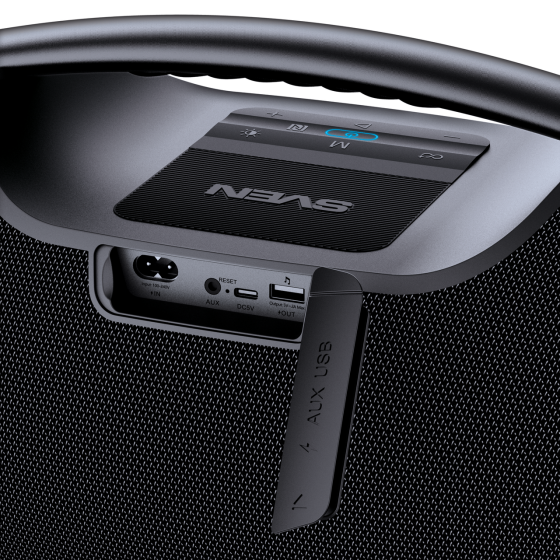 Портативная акустическая система бумбокс Bluetooth с RGB подсветкой SVEN (PS-990) Нововолынск