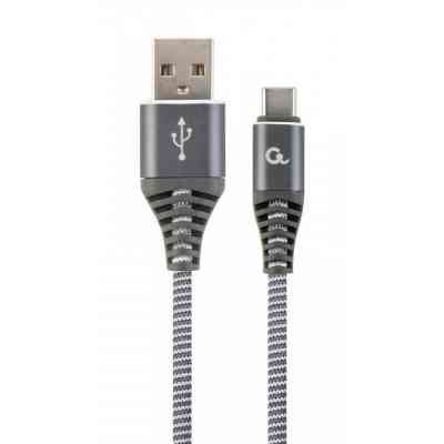 Дата кабель USB 2.0 AM to Type-C 1.0m Cablexpert (CC-USB2B-AMCM-1M-WB2) Винница