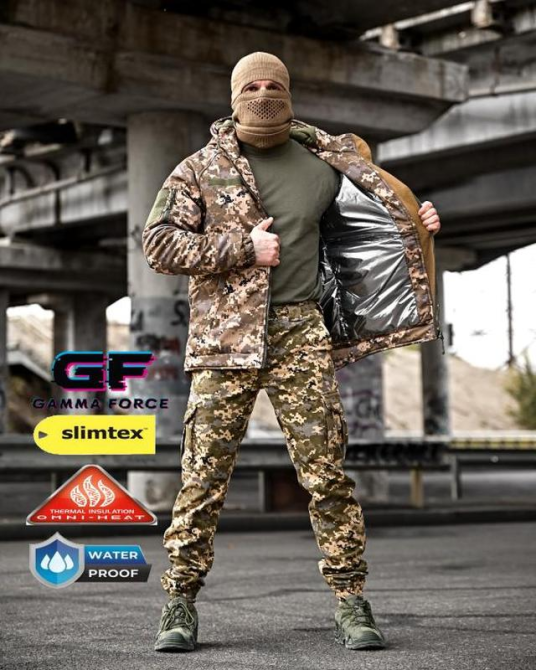 Костюм зимний тактический Gamma Gen2 куртка и штаны тр 6414 (13 - 03) Пиксель S Винница - изображение 6