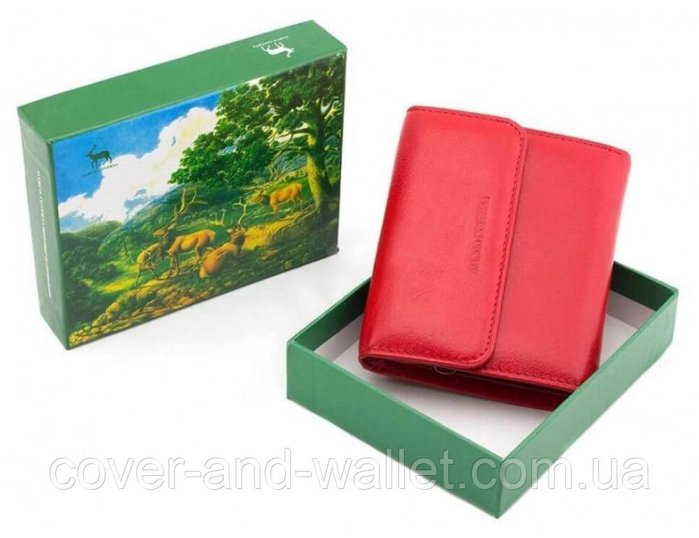 Красный женский маленький кошелек на много карточек на магнитной застежке Marco Coverna MC-2047A Киев - изображение 9