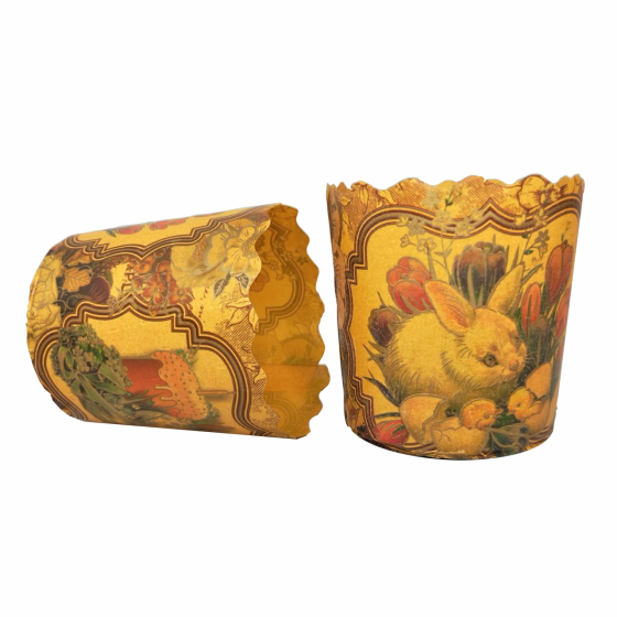 Паперова форма для пасок 100–150 г d70×h85 Вікторіанські, 50 шт/упаковка, для випічки Харків