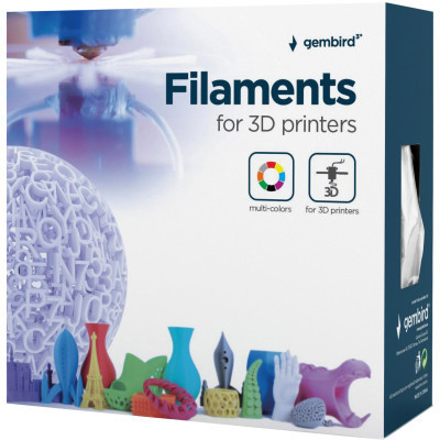 Пластик для 3D-принтера Gembird PETG, 1.75 мм, white, 1 кг (3DP-PETG1.75-01-W) Винница - изображение 3