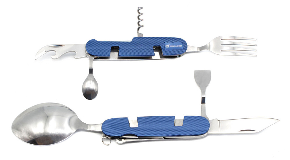 Туристичний столовий прилад L48 Синій великий Дніпро - фото 4