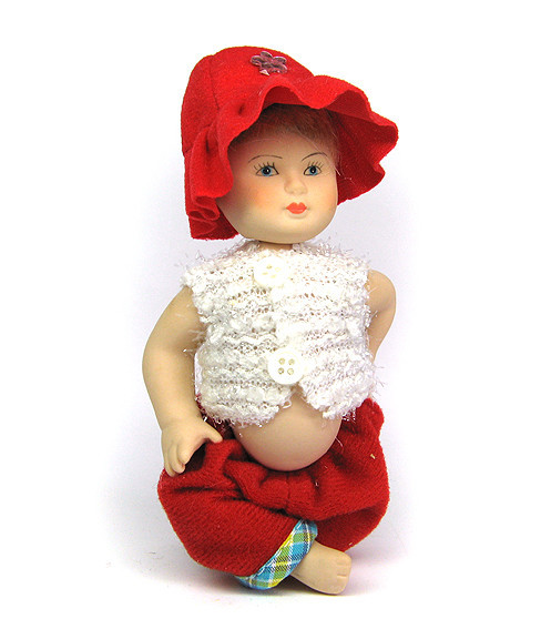 Кукла пупс коллекционная керамика Девочка Киев - изображение 1