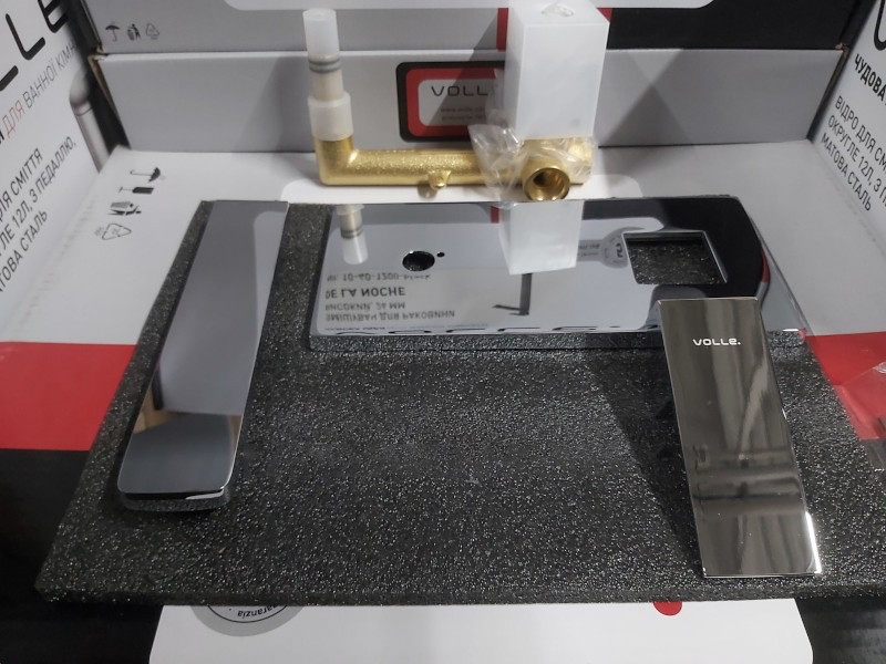 Змішувач для раковини настінний VOLLE LEON cromo 1511.010301 Київ - фото 6