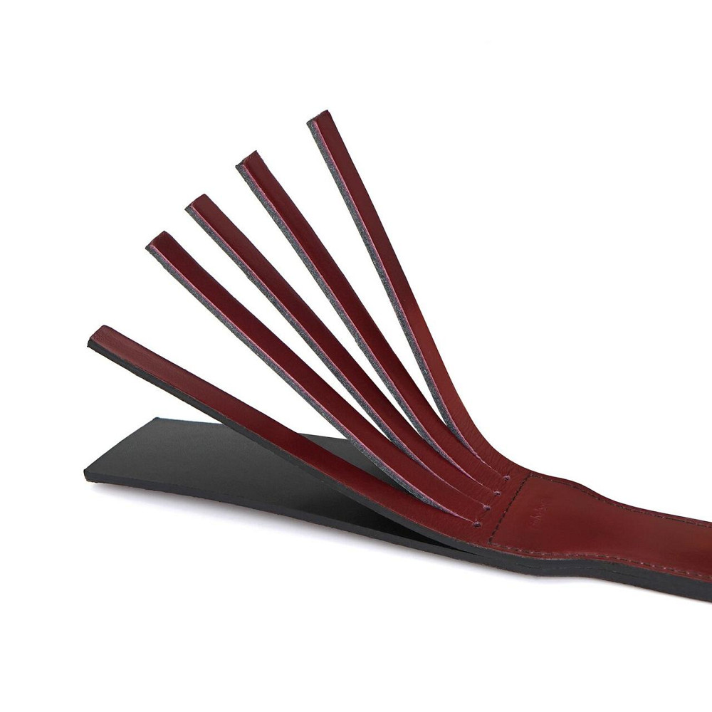 Двусторонний паддл Liebe Seele Wine Red Spanking Paddle, натуральная кожа Sex Aura Киев - изображение 3