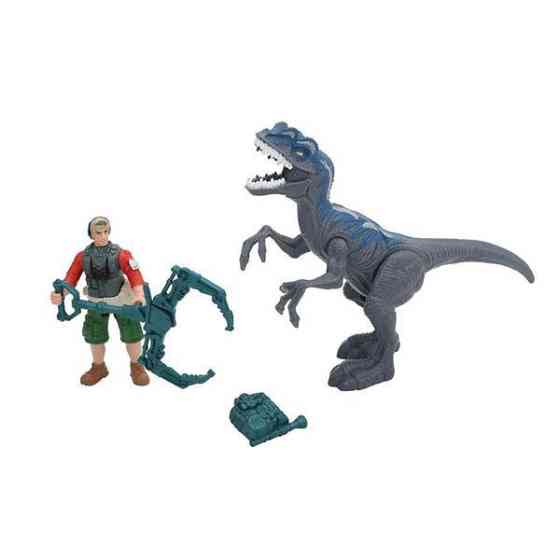 Ігровий набір Dino Valley Небезпечний динозавр зі звуком сірий (542015) Харків