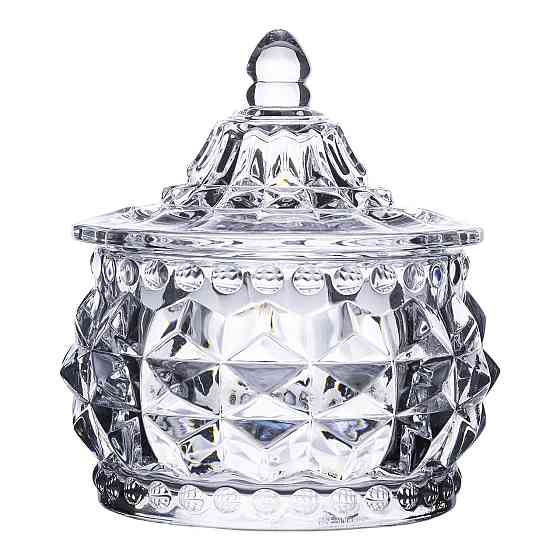 Yiwu Цукерниця скляна з кришкою кругла Ø 8 см HP-YH-3 Коломия