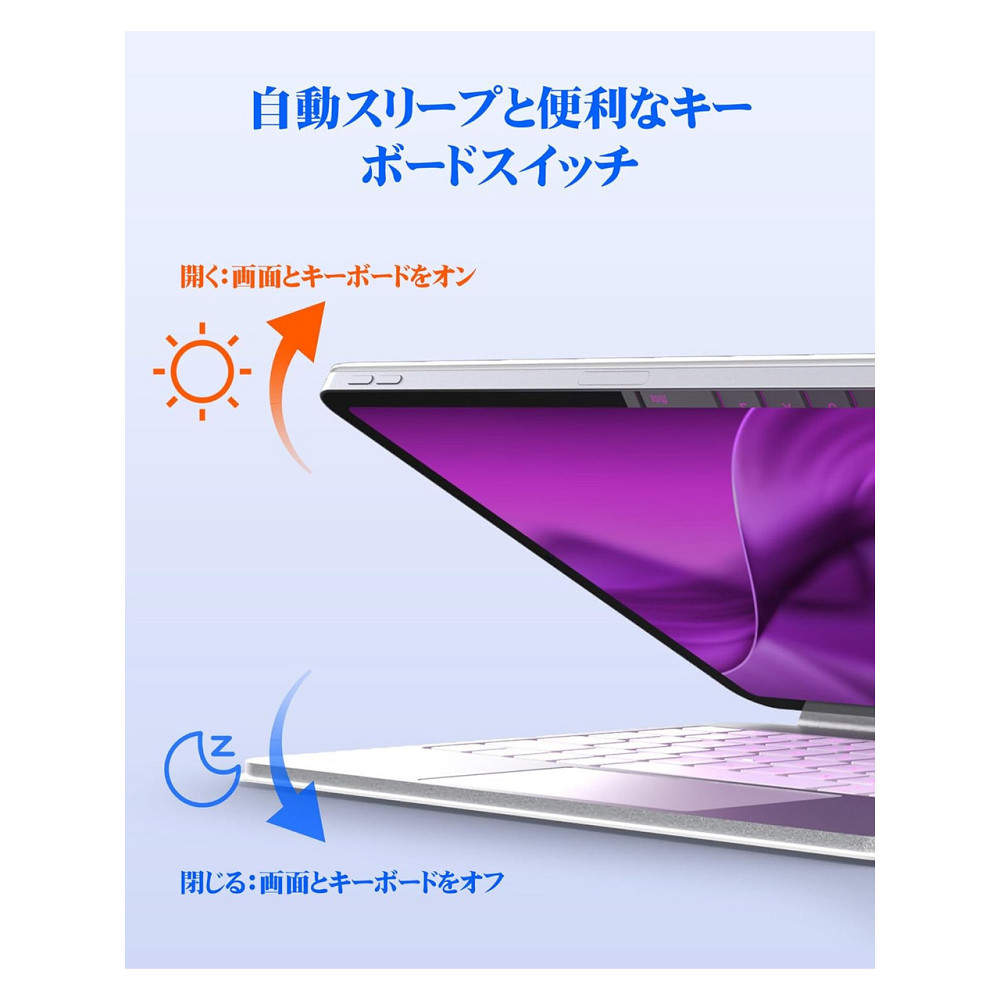 Клавиатура Magic Keyboard Bettdow белая QWERTZ для iPad Air 7 13