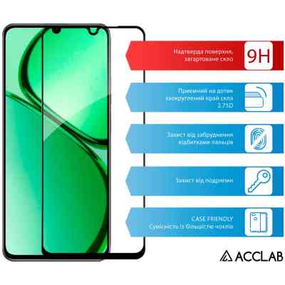 Стекло защитное ACCLAB Full Glue Realme C63 Black (1283126594946) Винница
