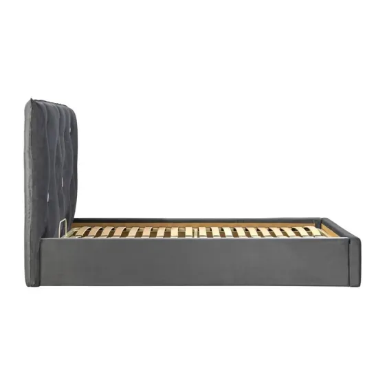 Кровать Двуспальная Vincent Comfort 160 x 190 см Beatrice 47 С подъемным механизмом и нишей для белья Темно-серый Киев