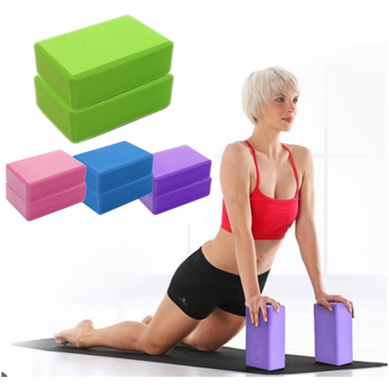 Блок для йоги, йога блок, кубик для фітнесу та розтяжки Profi Чорний Бровари - фото 4