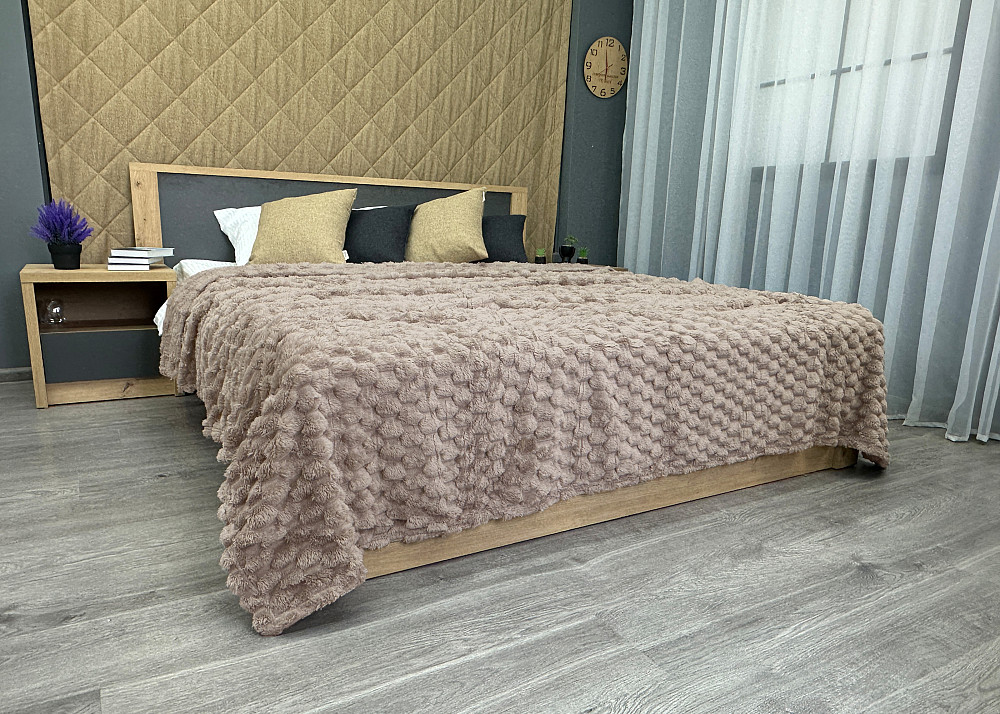 Плед-покривало 210х210 см (+-5см) Соти Мокко (87-206) Київ - фото 4