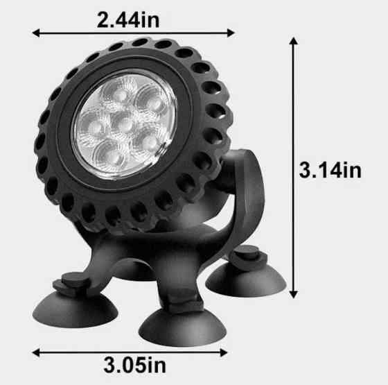 Підводний світильник для басейну RGB 4*6 Led Одеса