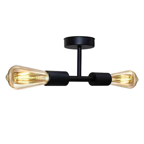 Люстра потолочная MSK Electric Asket на две лампы Е27 NL 2213-2 BK черная Одесса